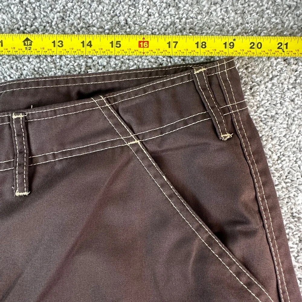 True Religion Cargo SN Pants Mens 36 Bracken Brown Stitch Streetwear NEW